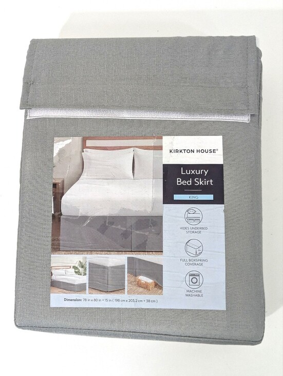 Kirkton House Other - NEW Kirkton House Grey King Bed Skirt / Luxury Bedskirt